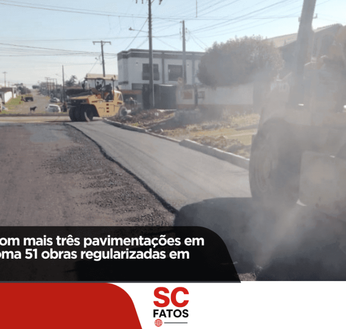 Lages avança com mais três pavimentações em fase final e já soma 51 obras regularizadas em 2025