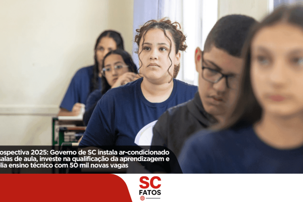 Retrospectiva 2025: Governo de SC instala ar-condicionado em 100% das salas de aula, investe na qualificação da aprendizagem e amplia ensino técnico com 50 mil novas vagas