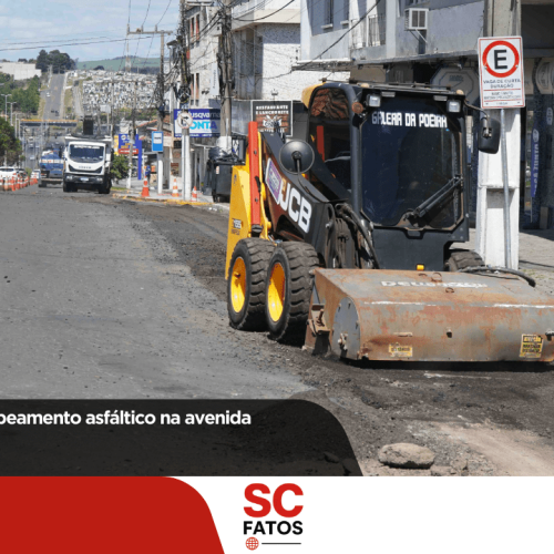 Prefeitura inicia recapeamento asfáltico na avenida Presidente Vargas
