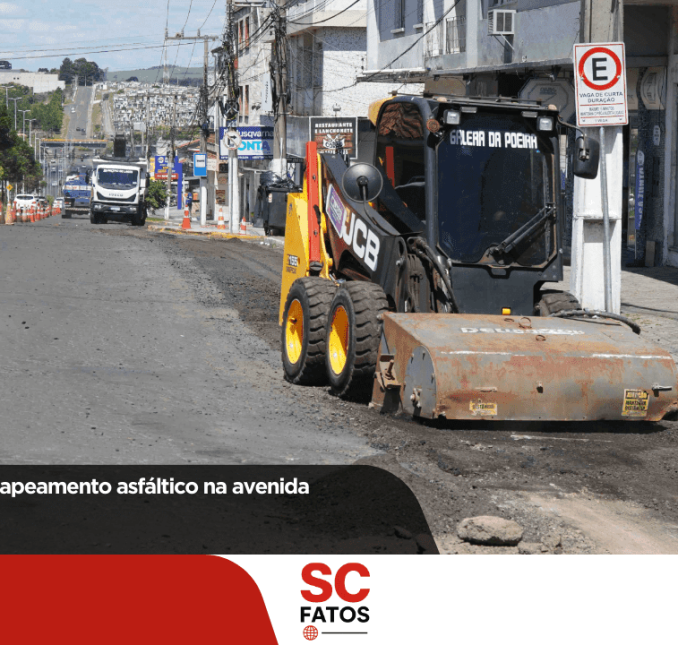 Prefeitura inicia recapeamento asfáltico na avenida Presidente Vargas
