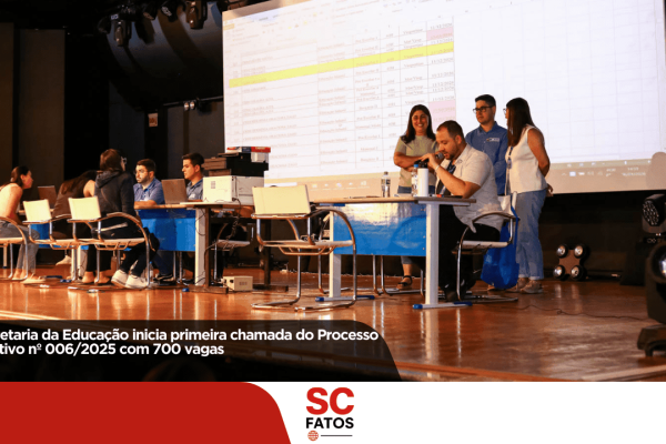 Secretaria da Educação inicia primeira chamada do Processo Seletivo nº 006/2025 com 700 vagas
