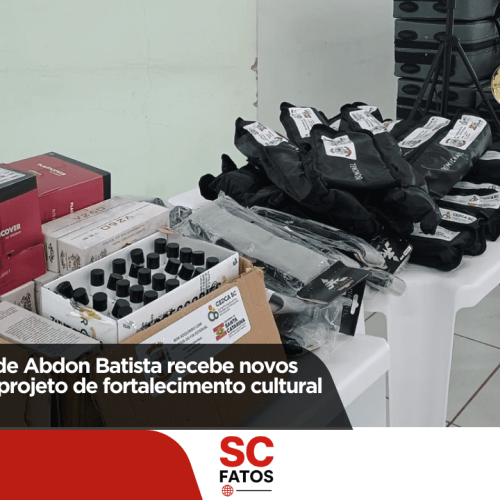 Banda Municipal de Abdon Batista recebe novos instrumentos em projeto de fortalecimento cultural