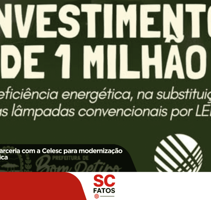 Bom Retiro firma parceria com a Celesc para modernização da iluminação pública