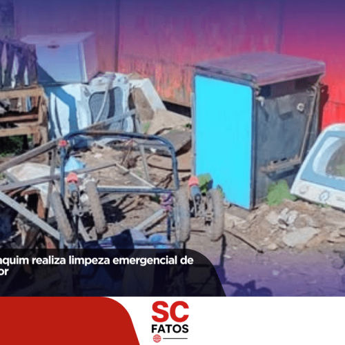 Prefeitura de São Joaquim realiza limpeza emergencial de contêineres no interior
