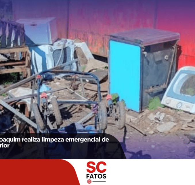 Prefeitura de São Joaquim realiza limpeza emergencial de contêineres no interior