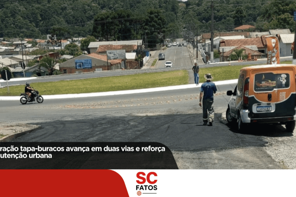 Operação tapa-buracos avança em duas vias e reforça manutenção urbana