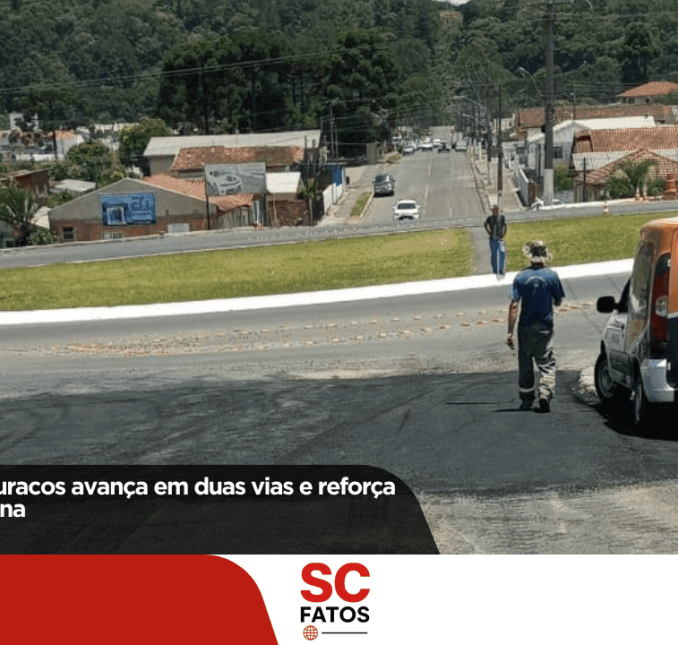 Operação tapa-buracos avança em duas vias e reforça manutenção urbana