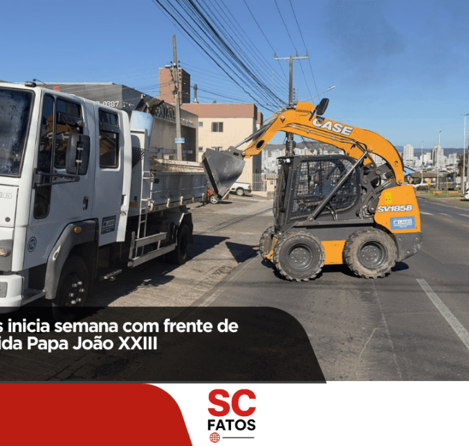 Serviços Públicos inicia semana com frente de trabalho na avenida Papa João XXIII