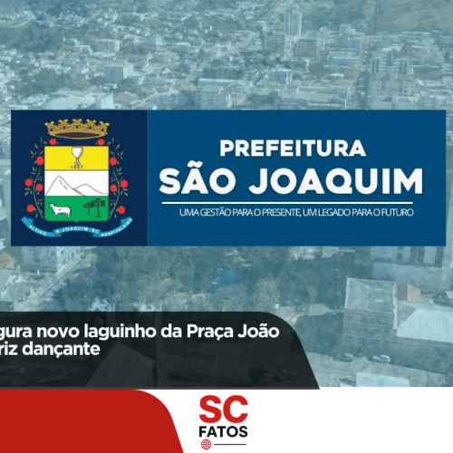 São Joaquim inaugura novo laguinho da Praça João Ribeiro com chafariz dançante