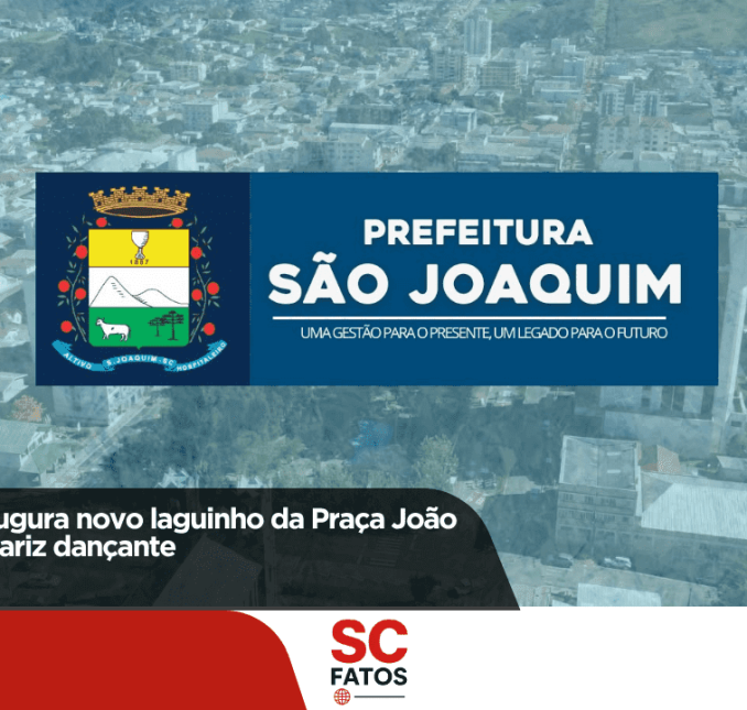 São Joaquim inaugura novo laguinho da Praça João Ribeiro com chafariz dançante