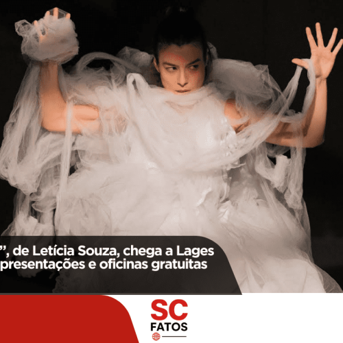 Espetáculo “Frágil”, de Letícia Souza, chega a Lages em outubro com apresentações e oficinas gratuitas
