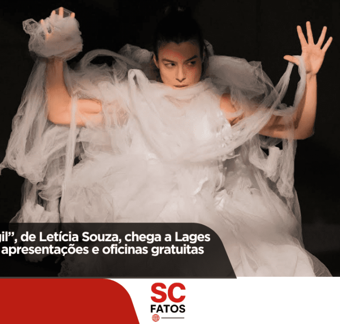 Espetáculo “Frágil”, de Letícia Souza, chega a Lages em outubro com apresentações e oficinas gratuitas