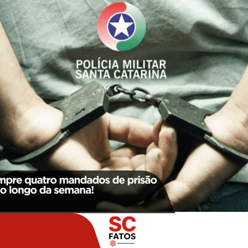 Polícia Militar cumpre quatro mandados de prisão em Curitibanos ao longo da semana!