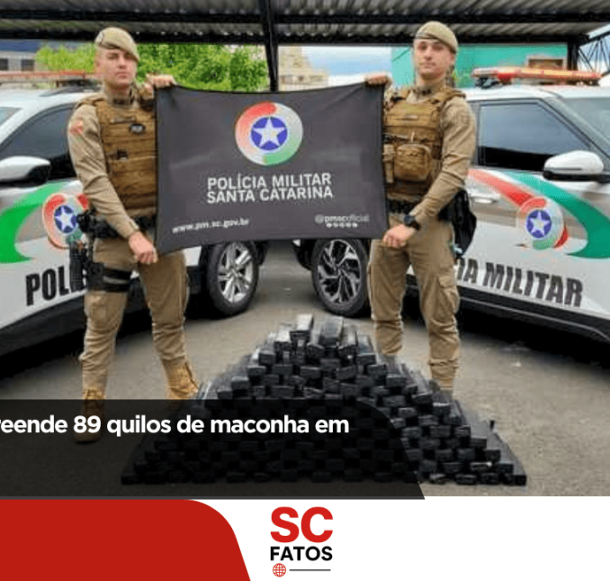 Polícia Militar apreende 89 quilos de maconha em Caçador