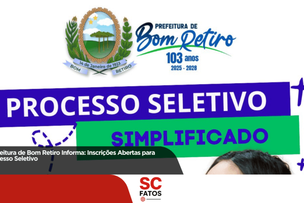 Prefeitura de Bom Retiro abre inscrições para Processo Seletivo com vagas em diversas áreas