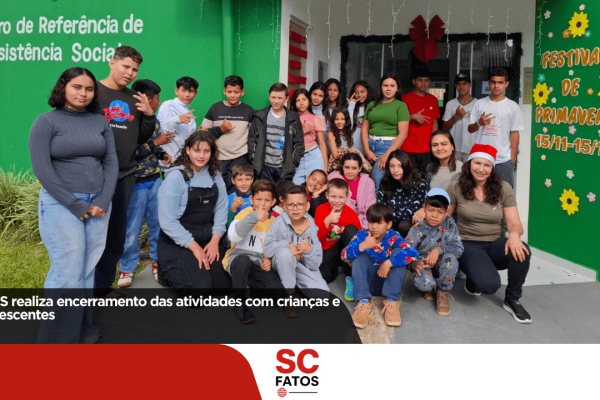 CRAS realiza encerramento das atividades com crianças e adolescentes