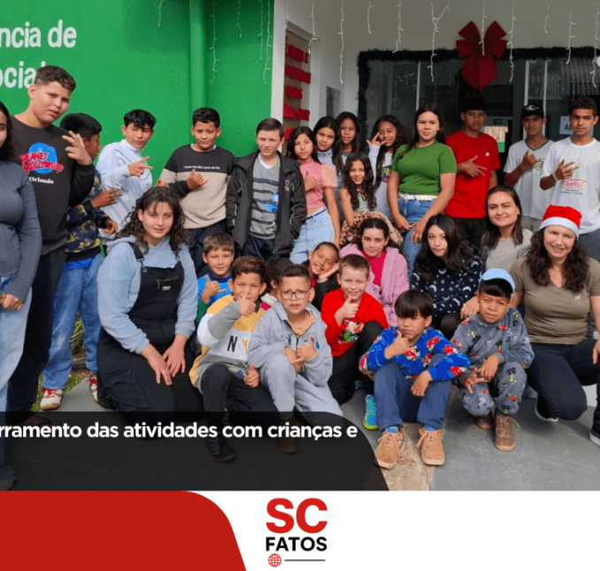 CRAS realiza encerramento das atividades com crianças e adolescentes
