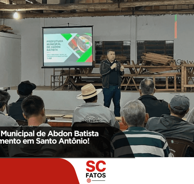 Administração Municipal de Abdon Batista anuncia asfaltamento em Santo Antônio!
