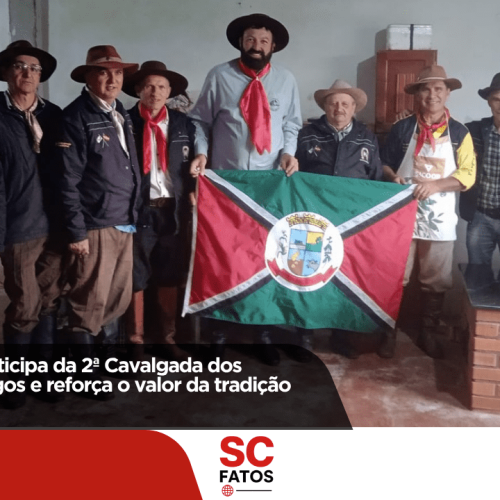 Abdon Batista participa da 2ª Cavalgada dos Cavaleiros dos Lagos e reforça o valor da tradição gaúcha