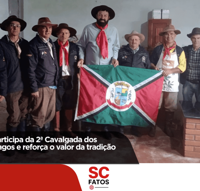Abdon Batista participa da 2ª Cavalgada dos Cavaleiros dos Lagos e reforça o valor da tradição gaúcha