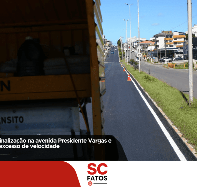 Seplam inicia nova sinalização na avenida Presidente Vargas e Diretran alerta para excesso de velocidade