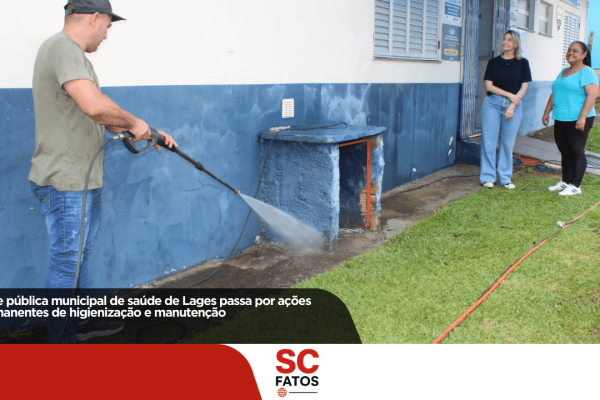 Rede pública municipal de saúde de Lages passa por ações permanentes de higienização e manutenção