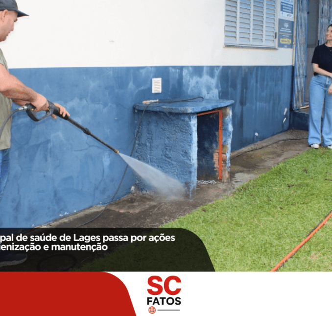 Rede pública municipal de saúde de Lages passa por ações permanentes de higienização e manutenção