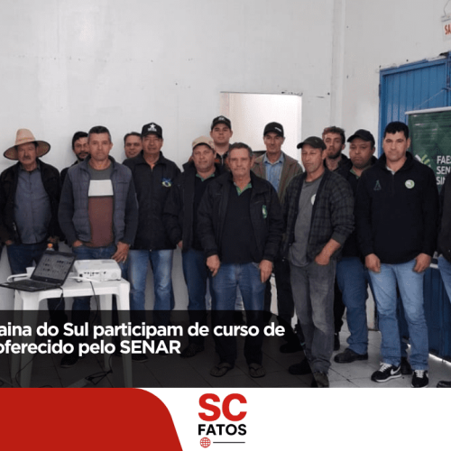 Tratoristas de Bocaina do Sul participam de curso de aperfeiçoamento oferecido pelo SENAR