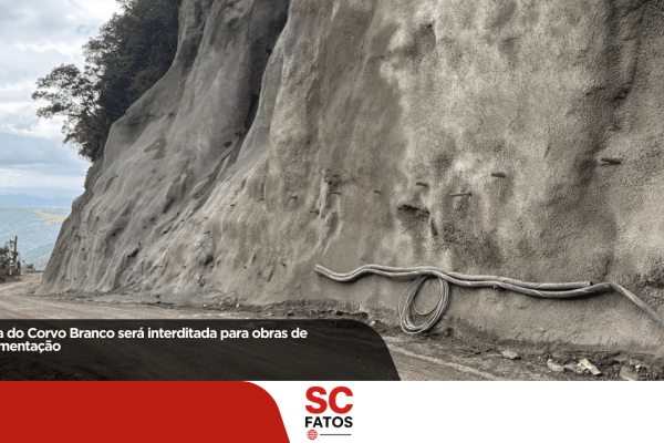 Serra do Corvo Branco será interditada para obras de pavimentação