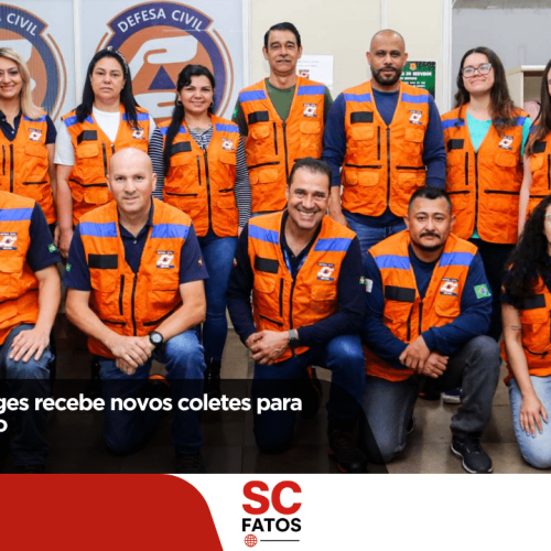 Defesa Civil de Lages recebe novos coletes para atuação em campo