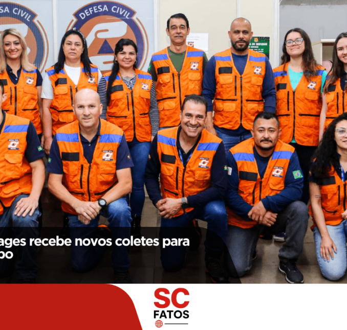 Defesa Civil de Lages recebe novos coletes para atuação em campo