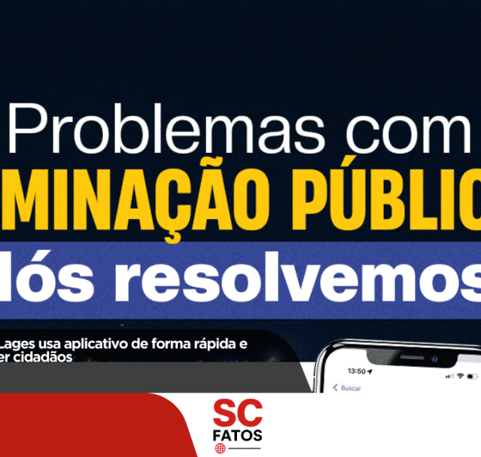 Iluminação pública: Lages usa aplicativo de forma rápida e eficiente para atender cidadãos