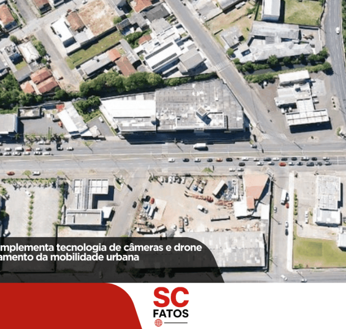 Prefeitura de Lages implementa tecnologia de câmeras e drone para otimizar planejamento da mobilidade urbana