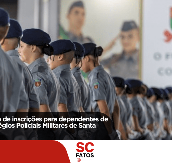Aberto o período de inscrições para dependentes de militares nos Colégios Policiais Militares de Santa Catarina