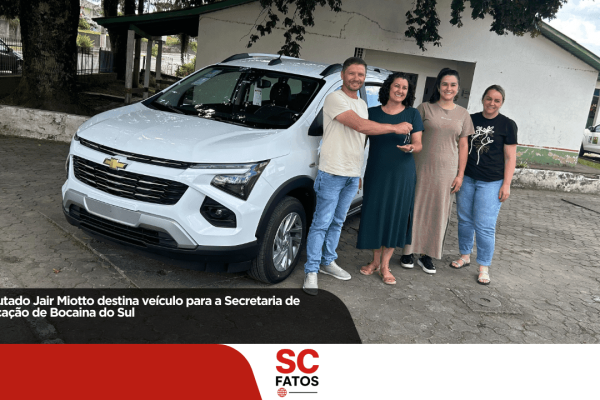 Deputado Jair Miotto destina veículo para a Secretaria de Educação de Bocaina do Sul