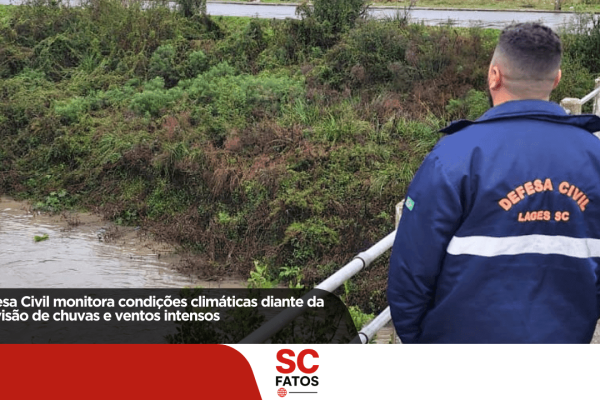 Defesa Civil monitora condições climáticas diante da previsão de chuvas e ventos intensos