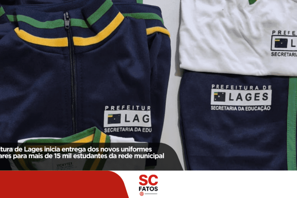 Prefeitura de Lages inicia entrega dos novos uniformes escolares para mais de 15 mil estudantes da rede municipal