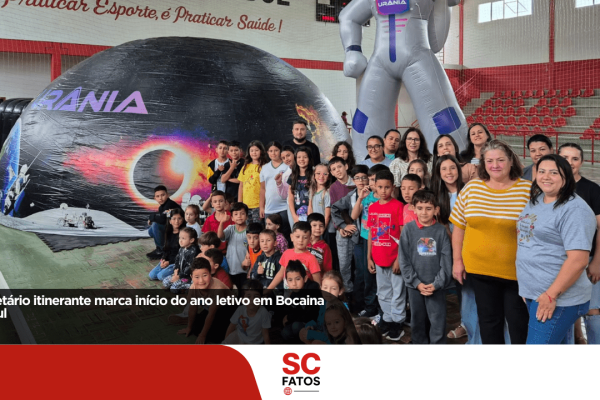 Planetário itinerante marca início do ano letivo em Bocaina do Sul