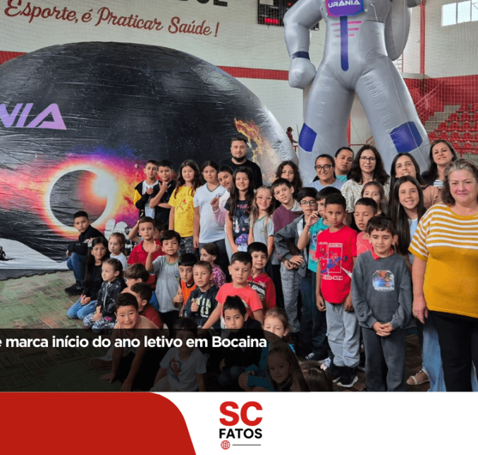 Planetário itinerante marca início do ano letivo em Bocaina do Sul