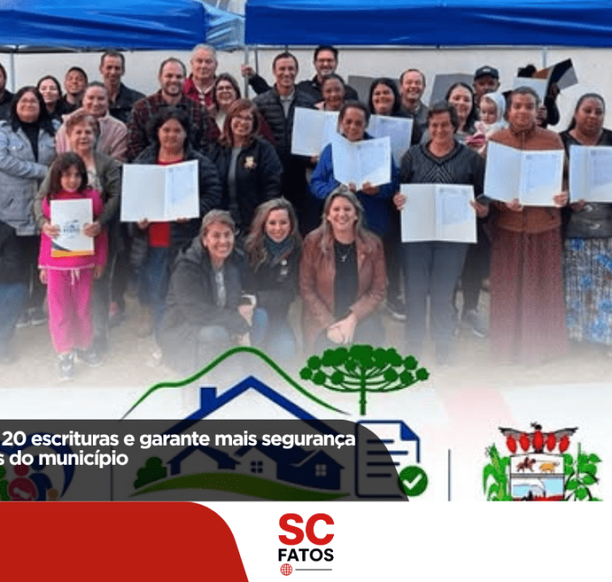 Capão Alto entrega 20 escrituras e garante mais segurança jurídica para famílias do município
