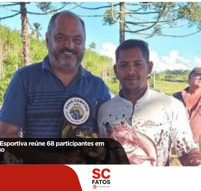 1º Torneio de Pesca Esportiva reúne 68 participantes em Palmeira no domingo