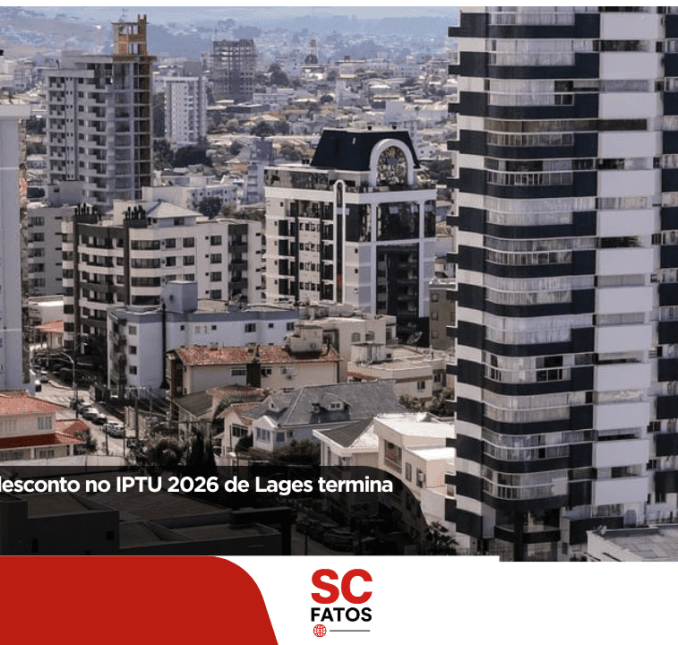 Prazo para 12% de desconto no IPTU 2026 de Lages termina na quinta-feira