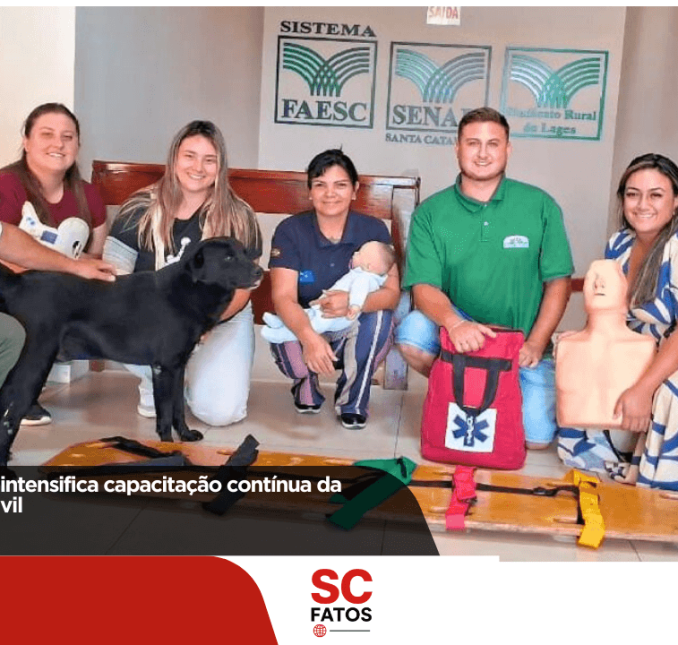 Prefeitura de Lages intensifica capacitação contínua da equipe da Defesa Civil Treinamento em primeiros socorros foi realizado em parceria com o Senar e o Sindicato Rural de Lages