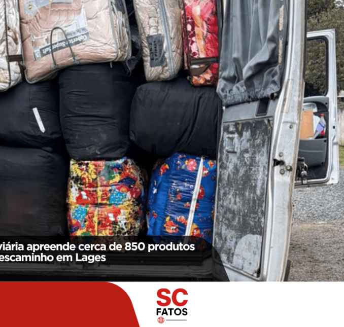 Polícia Militar Rodoviária apreende cerca de 850 produtos de contrabando e descaminho em Lages