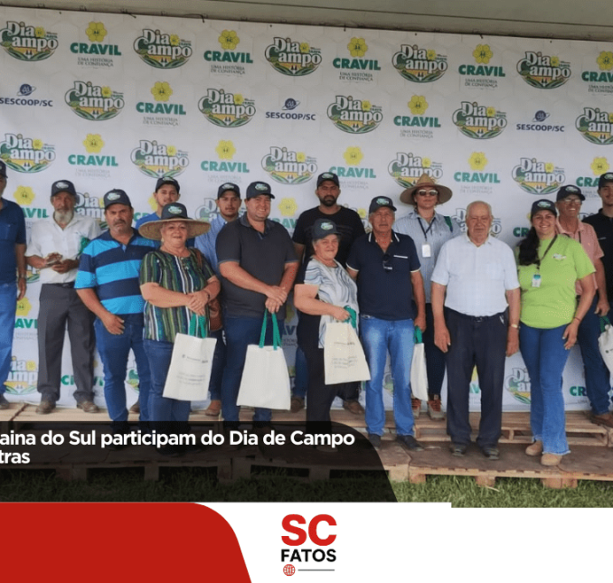 Agricultores de Bocaina do Sul participam do Dia de Campo Cravil 2026