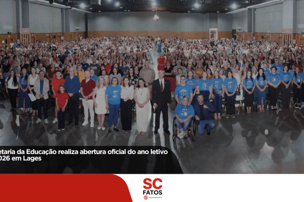 Secretaria da Educação realiza abertura oficial do ano letivo de 2026 em Lages