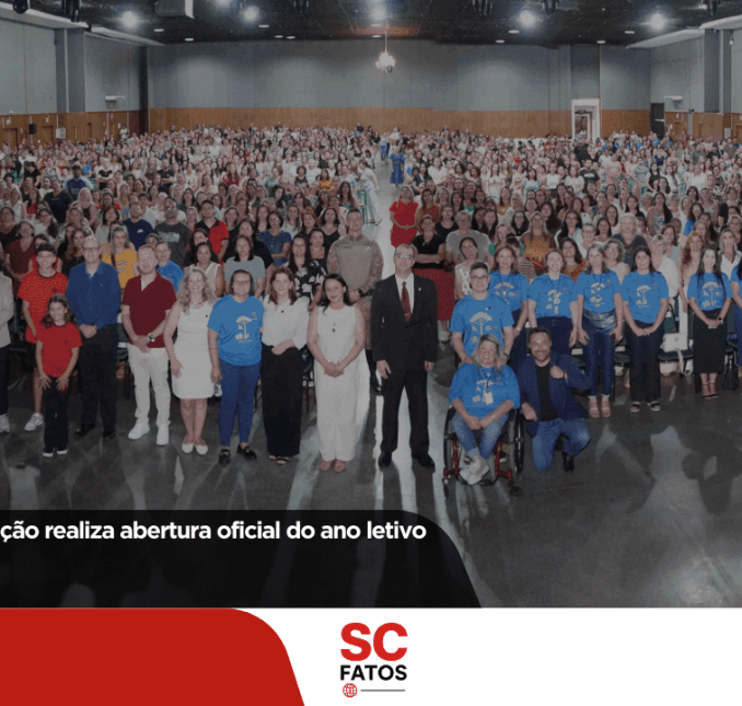 Secretaria da Educação realiza abertura oficial do ano letivo de 2026 em Lages