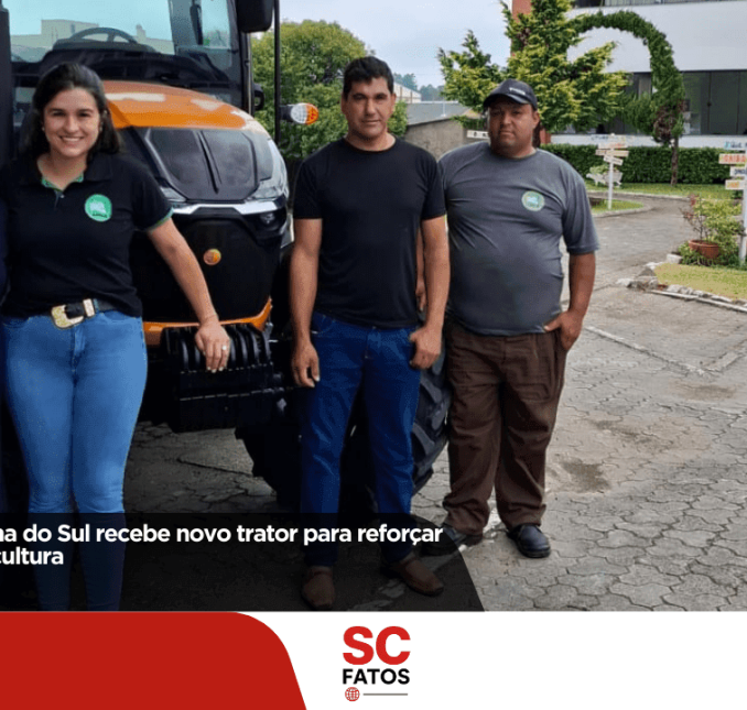 Prefeitura de Bocaina do Sul recebe novo trator para reforçar atendimento à agricultura