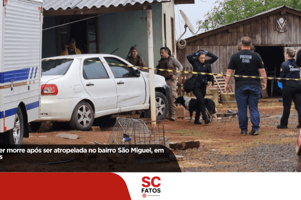 Mulher morre após ser atropelada no bairro São Miguel, em Lages