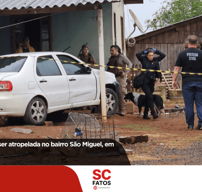 Mulher morre após ser atropelada no bairro São Miguel, em Lages
